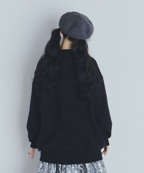 manana suerte（マニャーナスエルテ）の「マルチカラーロゴニット（ニット/セーター・レディース・ブラック/ホワイト・FREE）」の10枚目の写真