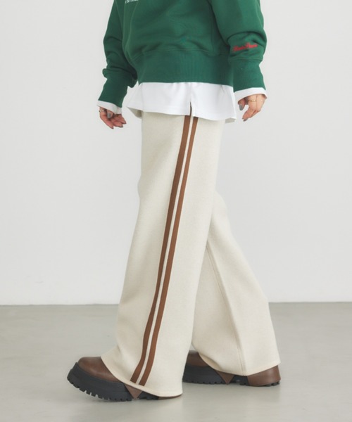 RODEO CROWNS WIDE BOWL（ロデオクラウンズワイドボウル）の「アソートニットパンツ（その他パンツ・レディース・ブラウン系その他/アイボリー/ブラック/ピンク・FREE）」の2枚目の写真