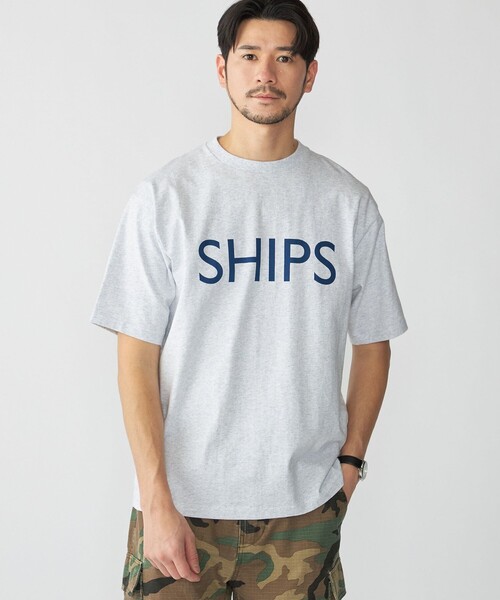 【SHIPS別注】Champion: SHIPS ロゴ プリント Tシャツ（Tシャツ/カットソー）｜Champion（チャンピオン）