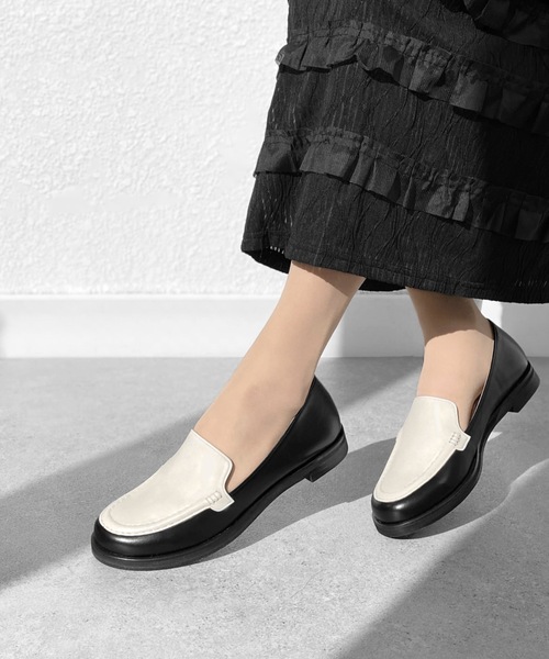 ラウンドトゥ ヴァンプローファー（ローファー）｜MAMIAN（マミアン）