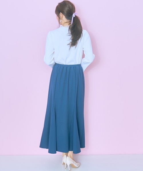 marun(マルン)の「<大きいサイズ>チュールドッキングフレアトップス marun(Tシャツ/カットソー・レディース・ピンク/オフホワイト/ブラック・L/LL/3L/4L/5L)」の21枚目の写真