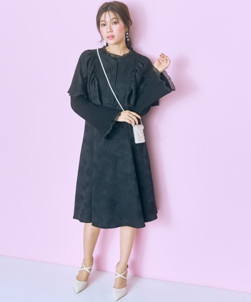 marun(マルン)の「<大きいサイズ>チュールドッキングフレアトップス marun(Tシャツ/カットソー・レディース・ピンク/オフホワイト/ブラック・L/LL/3L/4L/5L)」の22枚目の写真