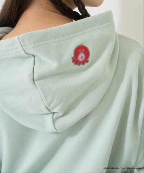 LOVETOXIC（ラブトキシック）の「【サンリオキャラクターズ】キャラクターアソートパーカ（パーカー・キッズ・ブラック/オフホワイト/エメラルド/サックスブルー・S:140cm/L:160cm/M:150cm）」の6枚目の写真