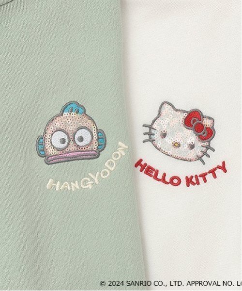 LOVETOXIC（ラブトキシック）の「【サンリオキャラクターズ】キャラクターアソートパーカ（パーカー・キッズ・ブラック/オフホワイト/エメラルド/サックスブルー・S:140cm/L:160cm/M:150cm）」の14枚目の写真