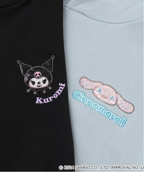 LOVETOXIC（ラブトキシック）の「【サンリオキャラクターズ】キャラクターアソートパーカ（パーカー・キッズ・ブラック/オフホワイト/エメラルド/サックスブルー・S:140cm/L:160cm/M:150cm）」の15枚目の写真