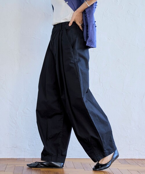 coen（コーエン）の「ランタンパンツ（その他パンツ・レディース・イエロー/ベージュ/オリーブ/ブラック/ナチュラル・L/M）」の7枚目の写真