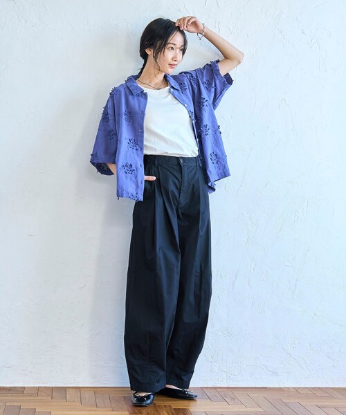 coen（コーエン）の「ランタンパンツ（その他パンツ・レディース・イエロー/ベージュ/オリーブ/ブラック/ナチュラル・L/M）」の10枚目の写真