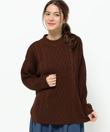 earth music&ecology | ケーブルニットプルオーバー(ニット/セーター)