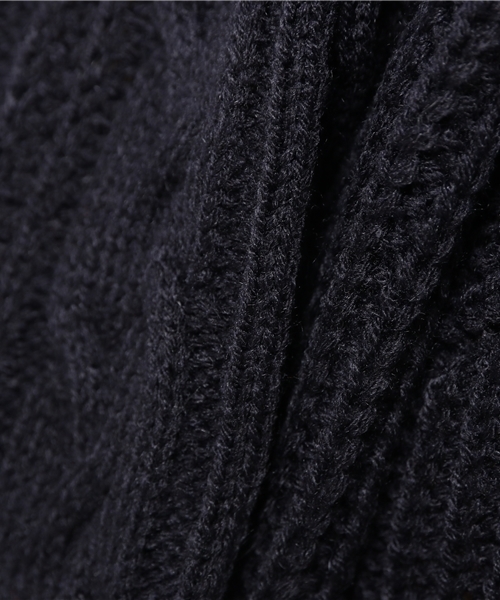 earth music&ecology(アースミュージックアンドエコロジー)の「ケーブルニットプルオーバー(ニット/セーター・レディース・LT.Gray/ブラウン/カーキ/ネイビー・FREE)」の11枚目の写真