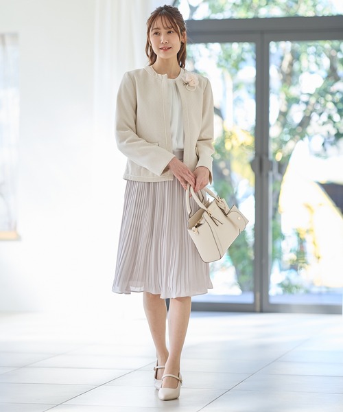 Honeys(ハニーズ)の「プリーツスカート64丈(スカート・レディース・ネイビー/ライトグレー/ブラック×ホワイト/ブラック・S/M/LL/L/3L)」の18枚目の写真
