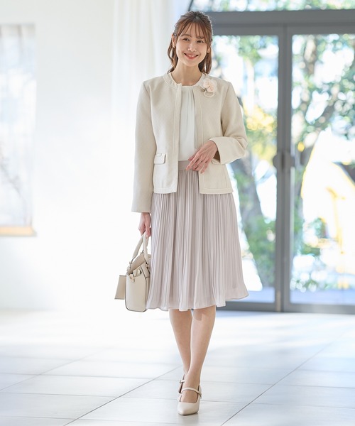 Honeys(ハニーズ)の「プリーツスカート64丈(スカート・レディース・ネイビー/ライトグレー/ブラック×ホワイト/ブラック・S/M/LL/L/3L)」の20枚目の写真
