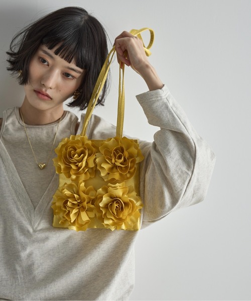 美しいバラモチーフ★MAHIYA★レザートート★Mayflower Tote Bag b78ef34a2af70dde083bbcdd11fa30