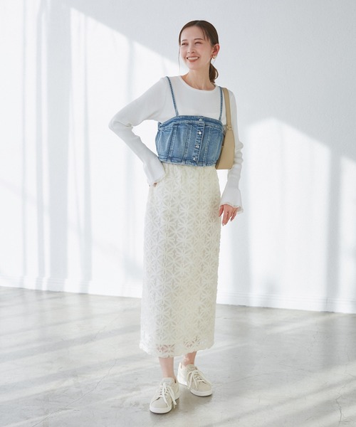 ROPE' PICNIC(ロペピクニック)の「デニムビスチェ(ベスト・レディース・ブルー/ブルー系その他5・38)」の8枚目の写真