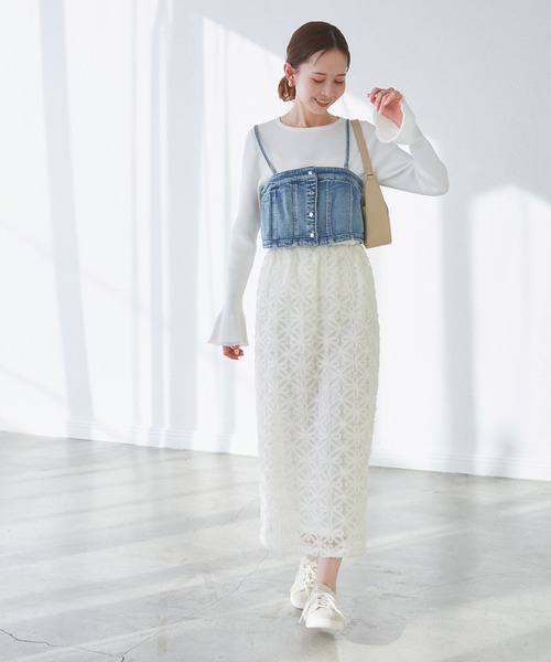 ROPE' PICNIC(ロペピクニック)の「デニムビスチェ(ベスト・レディース・ブルー/ブルー系その他5・38)」の9枚目の写真