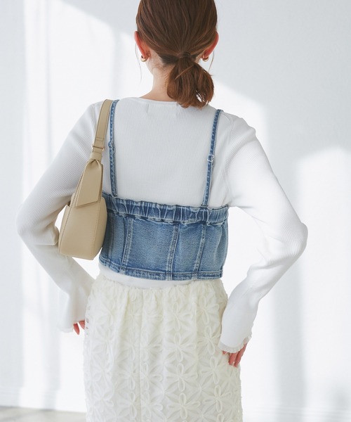 ROPE' PICNIC(ロペピクニック)の「デニムビスチェ(ベスト・レディース・ブルー/ブルー系その他5・38)」の11枚目の写真