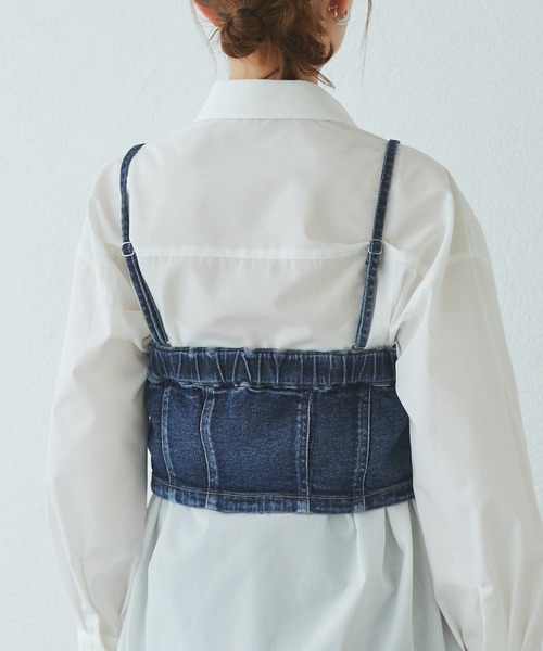 ROPE' PICNIC(ロペピクニック)の「デニムビスチェ(ベスト・レディース・ブルー/ブルー系その他5・38)」の17枚目の写真