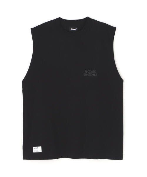 Schott(ショット)の「Schott/ショット/B.S. SLEEVELESS T-SHIRT/ブラックシープ スリーブレス Tシャツ(Tシャツ/カットソー・メンズ・チャコールグレー/ホワイト・XL/L/M)」の17枚目の写真