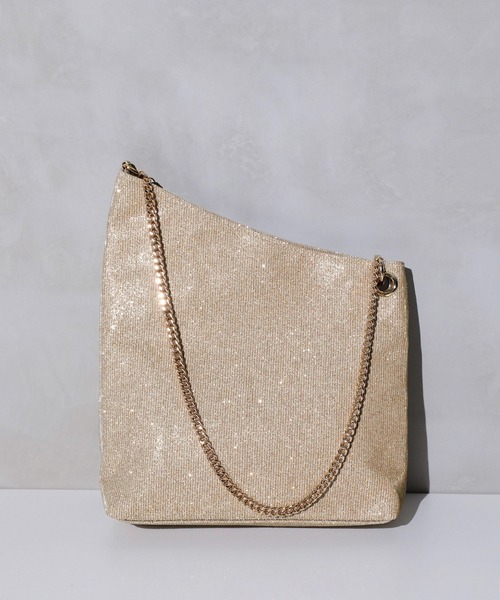 Kana（カナ）の「シャイニー  バイアス ショルダー パーティー バッグ 内ポケット付き 結婚式 二次会 お呼ばれ オケージョン（ショルダーバッグ・レディース・ゴールド/シルバー/ブラック・フリー）」の22枚目の写真