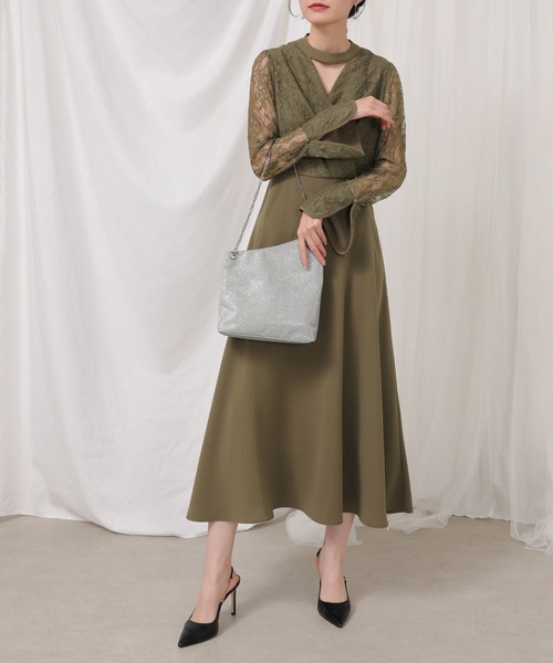 Kana（カナ）の「シャイニー  バイアス ショルダー パーティー バッグ 内ポケット付き 結婚式 二次会 お呼ばれ オケージョン（ショルダーバッグ・レディース・ゴールド/シルバー/ブラック・フリー）」の12枚目の写真