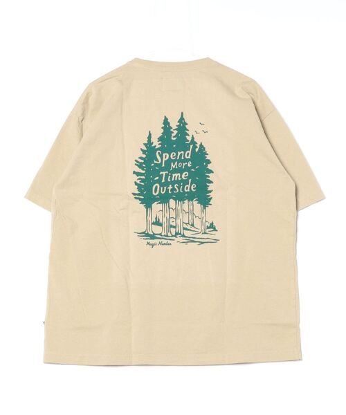 MAGIC NUMBER（マジック ナンバー）の「【MAGIC NUMBER】 OUTSIDE T-SHIRT アウトサイドティーシャツ（Tシャツ/カットソー・メンズ・ホワイト/チャコールグレー/オリーブ/ブルーグレー・MEDIUM/LARGE/X-LARGE）」の4枚目の写真