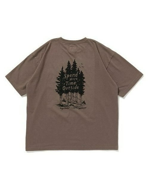 MAGIC NUMBER（マジック ナンバー）の「【MAGIC NUMBER】 OUTSIDE T-SHIRT アウトサイドティーシャツ（Tシャツ/カットソー・メンズ・ホワイト/チャコールグレー/オリーブ/ブルーグレー・MEDIUM/LARGE/X-LARGE）」の2枚目の写真