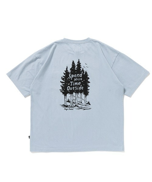 MAGIC NUMBER（マジック ナンバー）の「【MAGIC NUMBER】 OUTSIDE T-SHIRT アウトサイドティーシャツ（Tシャツ/カットソー・メンズ・ホワイト/チャコールグレー/オリーブ/ブルーグレー・MEDIUM/LARGE/X-LARGE）」の3枚目の写真