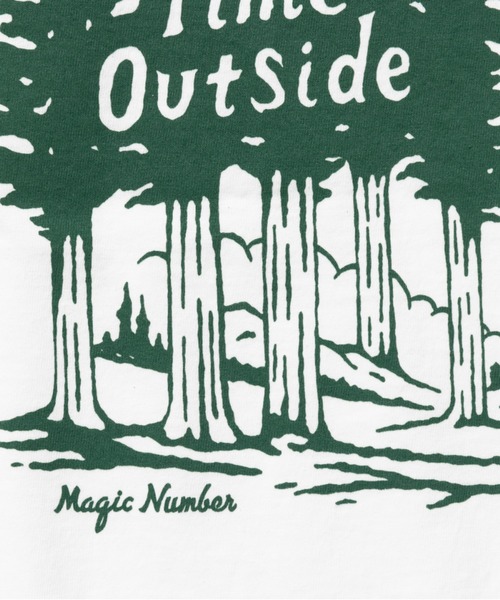 MAGIC NUMBER（マジック ナンバー）の「【MAGIC NUMBER】 OUTSIDE T-SHIRT アウトサイドティーシャツ（Tシャツ/カットソー・メンズ・ホワイト/チャコールグレー/オリーブ/ブルーグレー・MEDIUM/LARGE/X-LARGE）」の9枚目の写真