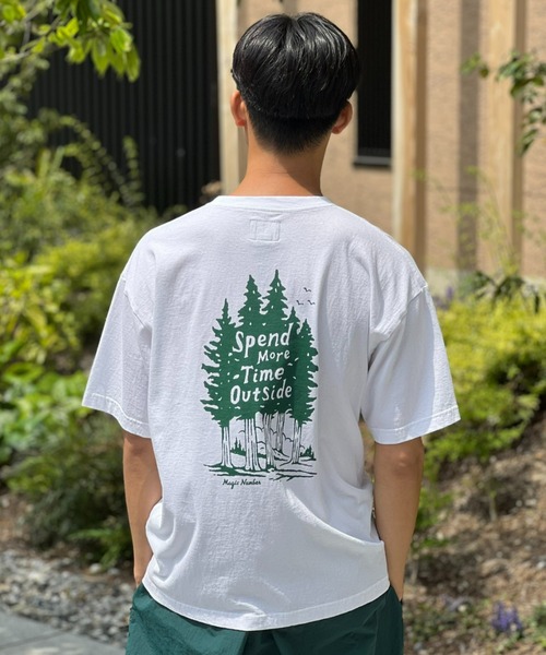 MAGIC NUMBER（マジック ナンバー）の「【MAGIC NUMBER】 OUTSIDE T-SHIRT アウトサイドティーシャツ（Tシャツ/カットソー・メンズ・ホワイト/チャコールグレー/オリーブ/ブルーグレー・MEDIUM/LARGE/X-LARGE）」の17枚目の写真