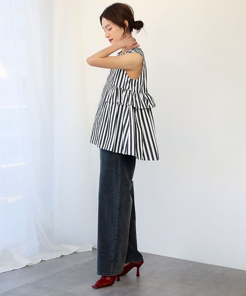 フリルチュニックブラウス GRL（グレイル）の「フリルチュニックブラウス（シャツ/ブラウス