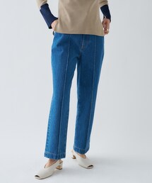 cloenc | 【美脚パンツ】コットンデニムテーパードパンツ(デニムパンツ)