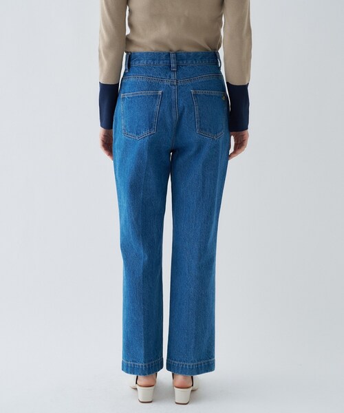 cloenc（クロエンス）の「【マシンウォッシュ】コットンデニムテーパードパンツ（デニムパンツ・レディース・ブルー/ブルー系その他・02/03/01）」の14枚目の写真