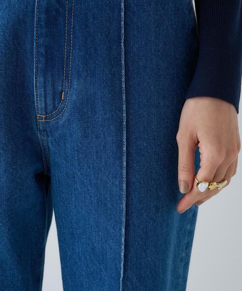 cloenc（クロエンス）の「【マシンウォッシュ】コットンデニムテーパードパンツ（デニムパンツ・レディース・ブルー/ブルー系その他・02/03/01）」の17枚目の写真