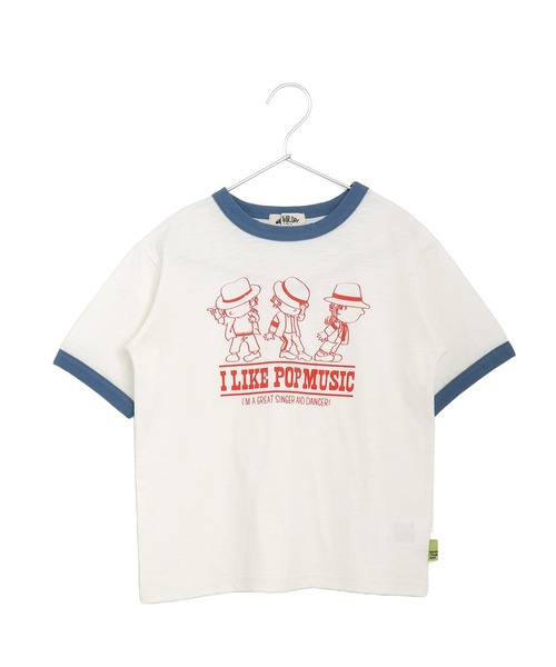 MAKE YOUR DAY(メイクユアデイ)の「POP MUSIC半袖リンガーTシャツ■パパサイズ(Tシャツ/カットソー・メンズ・ブラック/チャコールグレー/ネイビー・L/M)」の3枚目の写真