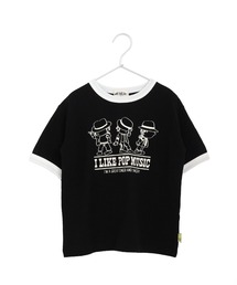 MAKE YOUR DAY（メイクユアデイ）の「POP MUSIC半袖リンガーTシャツ■パパサイズ（Tシャツ/カットソー）」