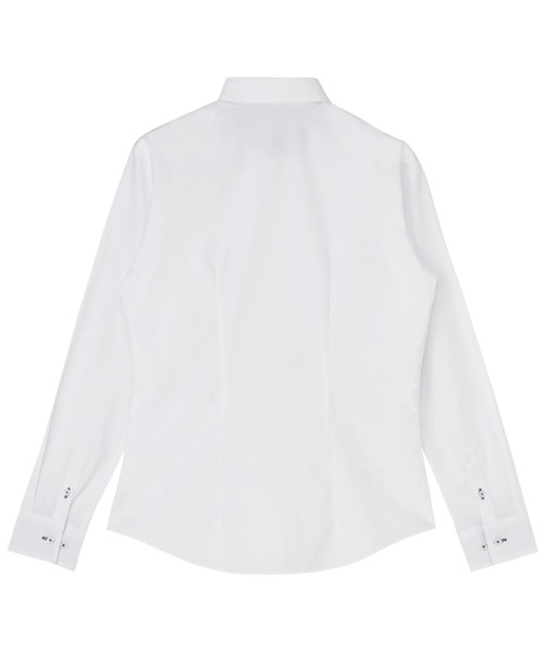 TOKYO SHIRTS（トウキョウシャツ）の「透け防止 形態安定ノーアイロン レギュラー 長袖ビジネスワイシャツ（ビジネスシャツ・レディース・ホワイト・XS/S/M/L/LL/XL）」の2枚目の写真