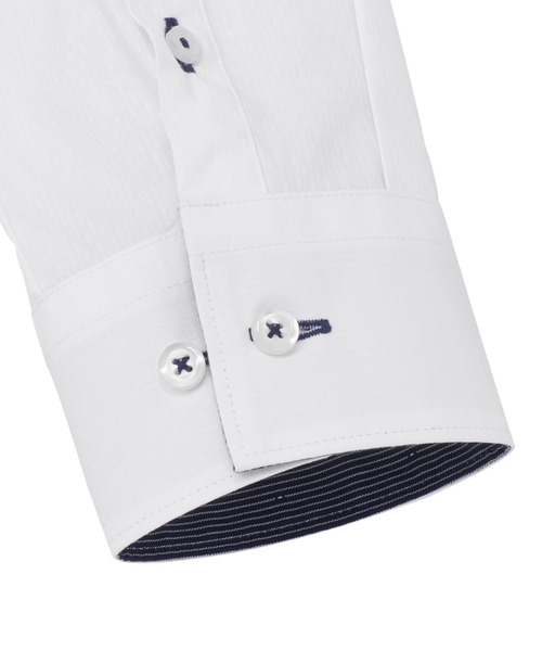 TOKYO SHIRTS（トウキョウシャツ）の「透け防止 形態安定ノーアイロン レギュラー 長袖ビジネスワイシャツ（ビジネスシャツ・レディース・ホワイト・XS/S/M/L/LL/XL）」の4枚目の写真