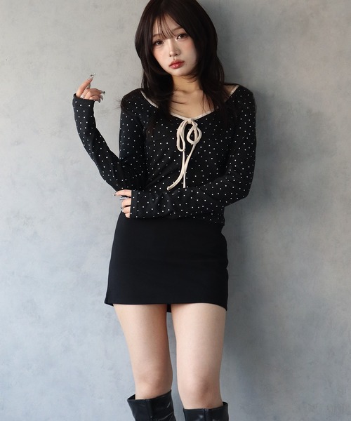 日本未入荷★Karen Millen ジオメトリータイトミニスカート Crystal Embellished Jersey Mini Dress | Karen Millen