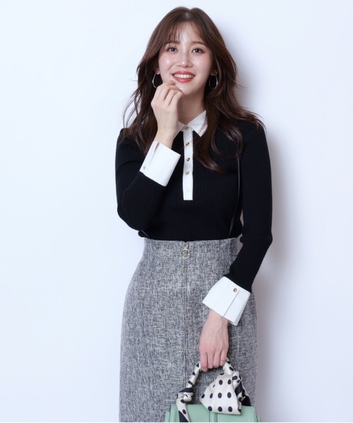 ジャスグリッティー 新品　巻き風サスペンダー付タイトスカート JUSGLITTY（ジャスグリッティー）の「サスペ付タイトスカート