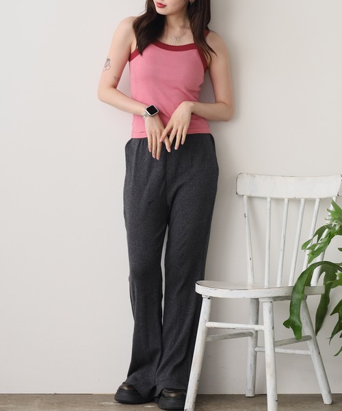 MILLER(ミラー)の「R.P.miller/ミラー Panel-rib Cropped Tanktop パネルリブタンクトップ 2026新作 再入荷 秋服 2026年秋冬(タンクトップ・レディース・ホワイト系1/ホワイト系2/ブラック系1/ブラック系2/オリーブ系/レッド系/ピンク/ブルー・FREE)」の20枚目の写真