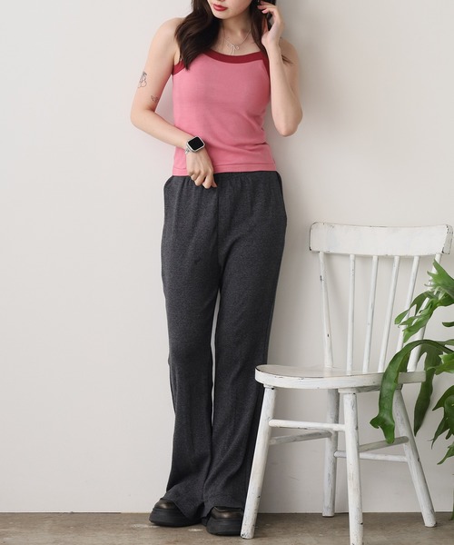 MILLER(ミラー)の「R.P.miller/ミラー Panel-rib Cropped Tanktop パネルリブタンクトップ 2026新作 再入荷 秋服 2026年秋冬(タンクトップ・レディース・ホワイト系1/ホワイト系2/ブラック系1/ブラック系2/オリーブ系/レッド系/ピンク/ブルー・FREE)」の21枚目の写真