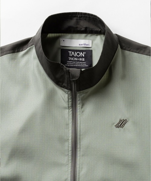 TAION（タイオン）の「narifuri × TAION ノンダウンシェルジャケット（ブルゾン・メンズ・ブラック/セージグリーン/カーキ・X-LARGE/MEDIUM/SMALL/LARGE）」の14枚目の写真