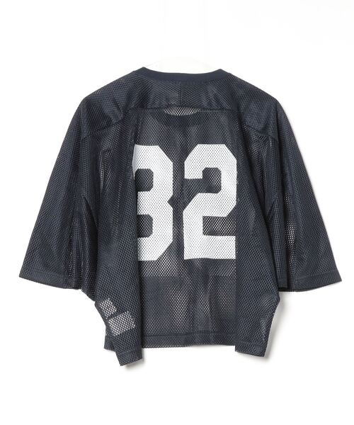 カットソー (CREOLME)MESH NUMBERING H/S TEE セール】(CREOLME)MESH NUMBERING H/S TEE（Tシャツ/カットソー