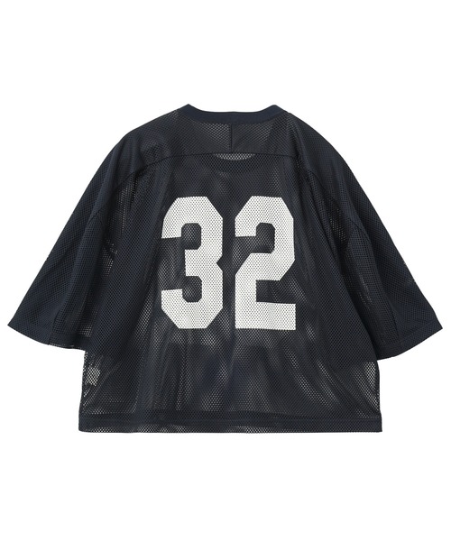 ROSE BUD（ローズバッド）の「(CREOLME)MESH NUMBERING H/S TEE（Tシャツ/カットソー・レディース・ホワイト/ネイビー・ONE SIZE）」の5枚目の写真