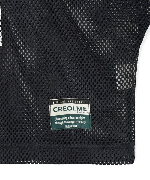 セール】(CREOLME)MESH NUMBERING H/S TEE（Tシャツ/カットソー