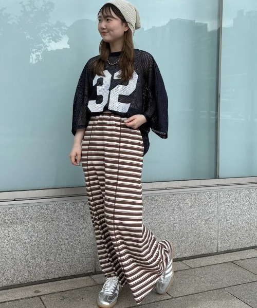 カットソー (CREOLME)MESH NUMBERING H/S TEE セール】(CREOLME)MESH NUMBERING H/S TEE（Tシャツ/カットソー