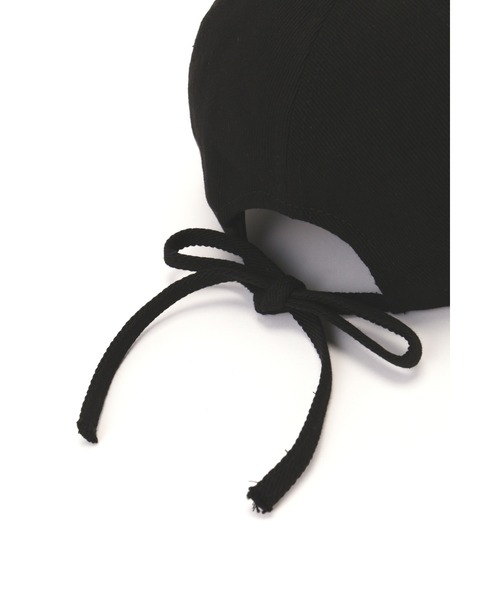 ROSE BUD（ローズバッド）の「ツイルリボンキャップ（キャップ・レディース・ホワイト/ブラック・ONE SIZE）」の6枚目の写真