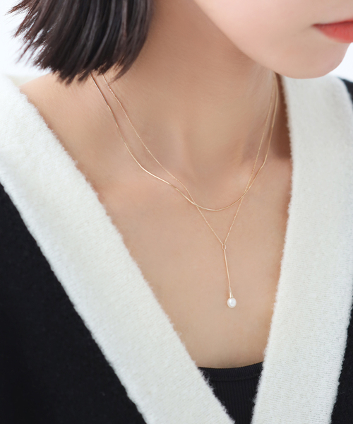 卸し売り購入 コンパクトチェーン38cmネックレス K10（ネックレス）｜Lilas アクセサリー