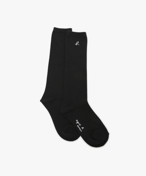 agnes b.(アニエスベー)の「キッズ B. ハイソックス(タイツ/ストッキング・キッズ・ブラック・2/3)」の1枚目の写真