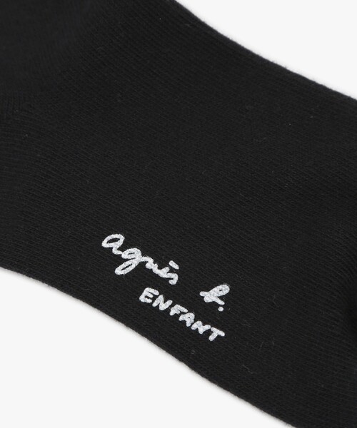 agnes b.(アニエスベー)の「キッズ B. ハイソックス(タイツ/ストッキング・キッズ・ブラック・2/3)」の4枚目の写真