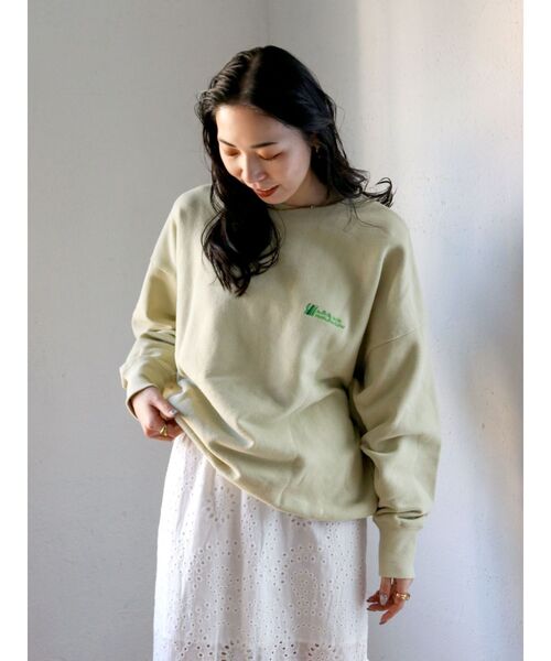Ungrid（アングリッド）の「バックロゴルーズスウェット（スウェット・レディース・ライトグレー/イエロー/チャコールグレー・FREE）」の13枚目の写真